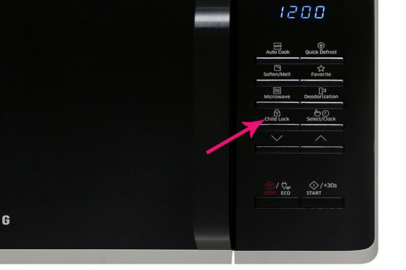 Khóa an toàn - Lò vi sóng Samsung MS23K3513AS/SV-N 23 lít khóa an toàn - lò vi sóng samsung ms23k3513as/sv-n 23 lít