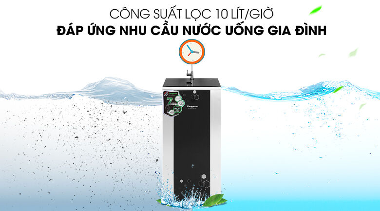 Công suất Máy lọc nước RO Kangaroo KG88AVTU 7 lõi công suất máy lọc nước ro kangaroo kg88avtu 7 lõi