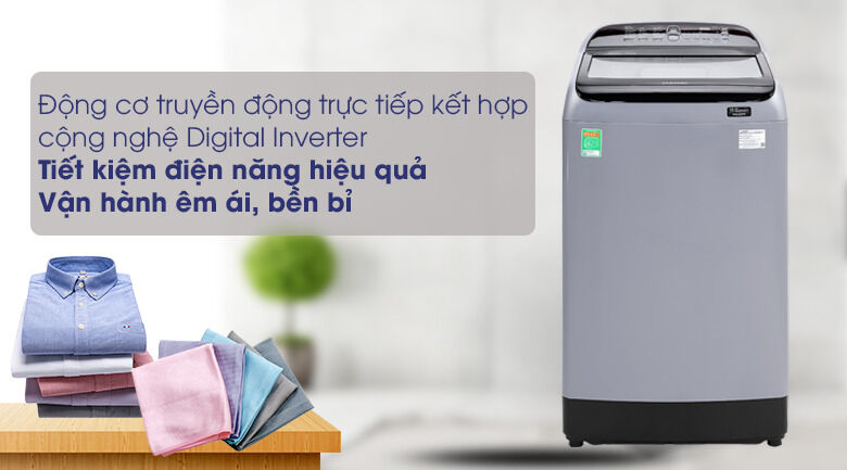 máy giặt samsung inverter 12 kg wa12t5360by/sv - tiết kiệm điện năng
