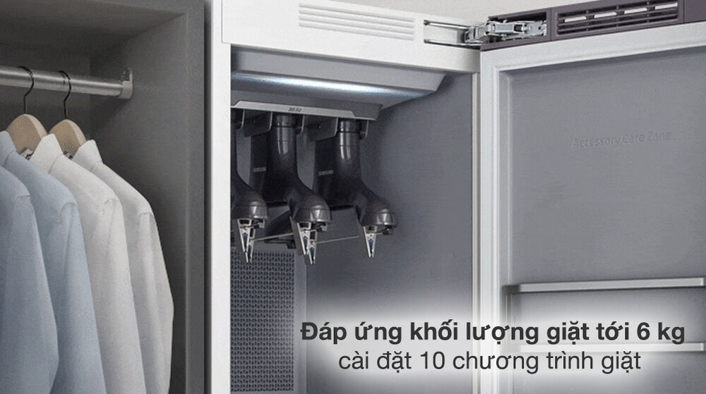 Tủ Chăm Sóc Quần Áo Thông Minh Samsung DF60A8500EG/SV - Khối lượng giặt và chương trình giặt tủ chăm sóc quần áo thông minh samsung df60a8500eg/sv - khối lượng giặt và chương trình giặt