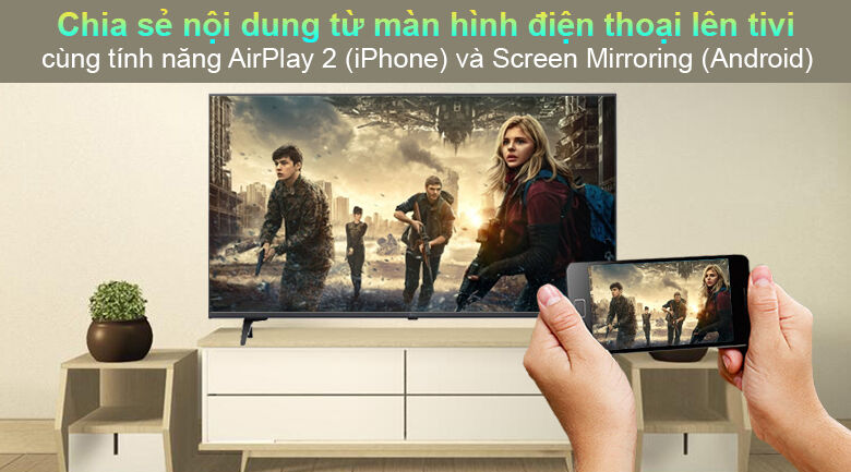 Tivi LED LG 65UP7550PTC - Chiếu nội dung từ điện thoại lên tivi tivi led lg 65up7550ptc - chiếu nội dung từ điện thoại lên tivi