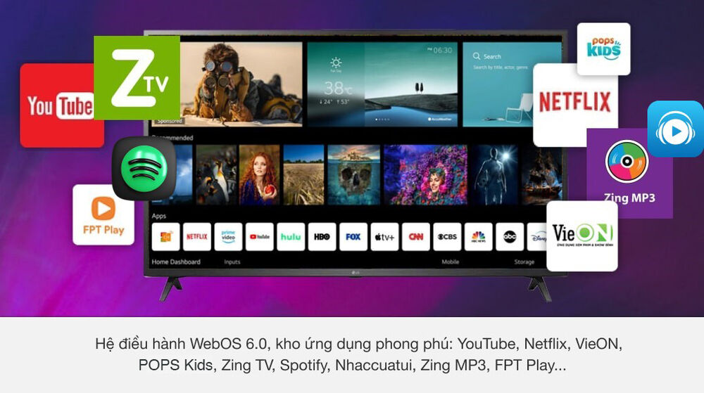 Smart Tivi LG 4K 65 inch 65UP7550PTC - Hệ điều hành smart tivi lg 4k 65 inch 65up7550ptc - hệ điều hành