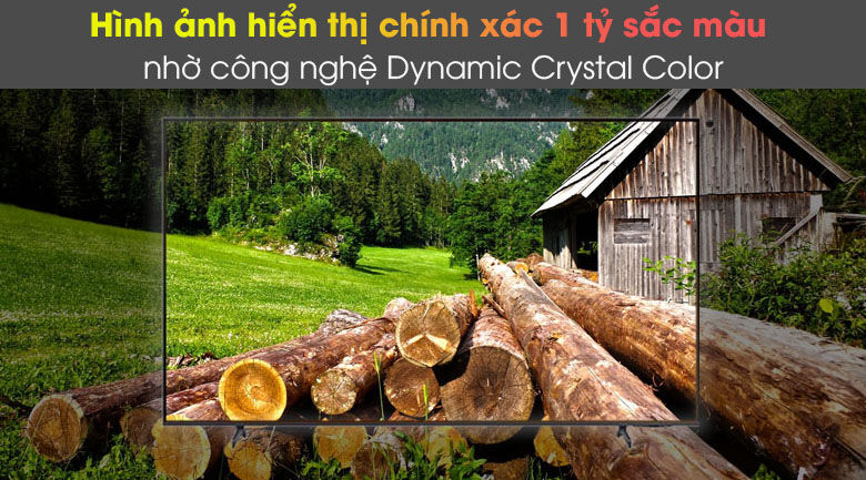 dynamic crystal color - smart tivi samsung 4k 43 inch ua43au8100
