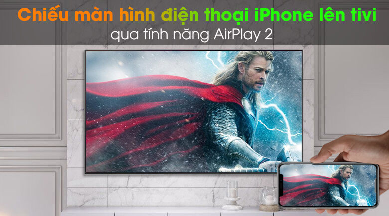 smart tivi qled 4k 75 inch samsung qa75q65a - airplay 2