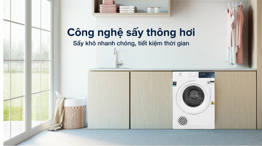 Máy sấy thông hơi Electrolux 7.5 kg EDV754H3WB - Cơ chế sấy thông hơi máy sấy thông hơi electrolux 7.5 kg edv754h3wb - cơ chế sấy thông hơi