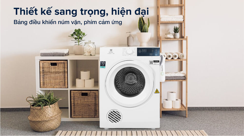 Máy sấy thông hơi Electrolux 7.5 kg EDV754H3WB - Thiết kế hiện đại  máy sấy thông hơi electrolux 7.5 kg edv754h3wb - thiết kế hiện đại