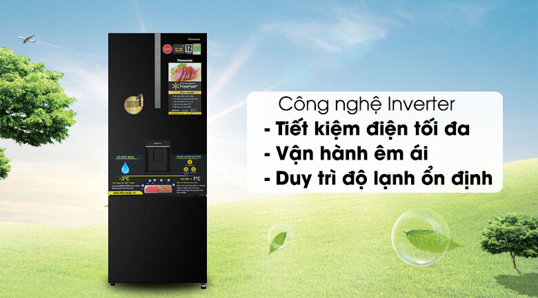 tủ lạnh panasonic inverter 417 lít nr-bx471gpkv - inverter