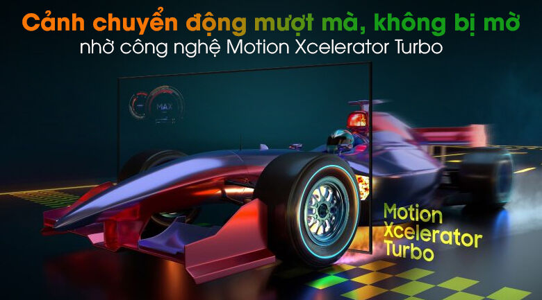 smart tivi qled 4k 75 inch samsung qa75q65a - công nghệ motion xcelerator turbo+