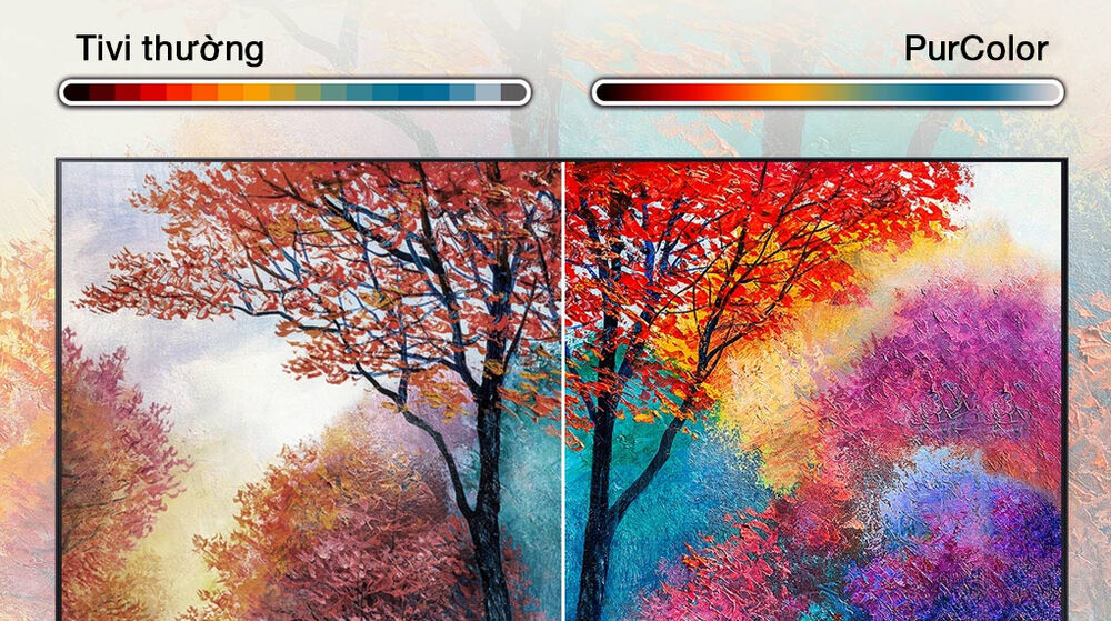 Hiển thị rực rỡ, chân thực - Smart Tivi Samsung 4K 43 inch UA43AU7002 hiển thị rực rỡ, chân thực - smart tivi samsung 4k 43 inch ua43au7002