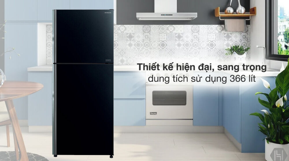 tủ lạnh hitachi inverter 366 lít r-fvx480pgv9 gbk - tổng quan thiết kế
