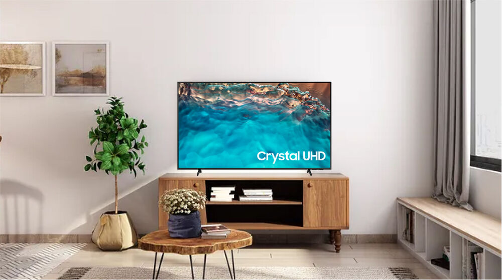 Smart Tivi Samsung 4K 43 inch UA43BU8000 - Thiết kế thanh lịch smart tivi samsung 4k 43 inch ua43bu8000 - thiết kế thanh lịch