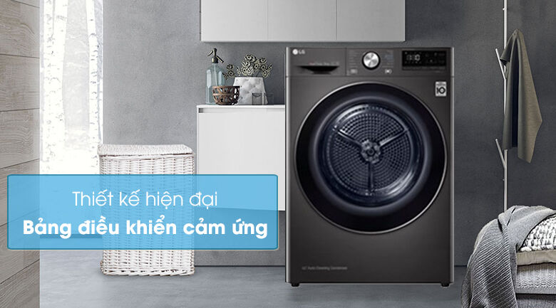 máy sấy lg 9 kg dvhp09b - thiết kế