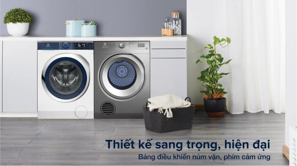 Máy sấy thông hơi Electrolux 8.5 kg EDS854N3SB - Thiết kế hiện đại máy sấy thông hơi electrolux 8.5 kg eds854n3sb - thiết kế hiện đại