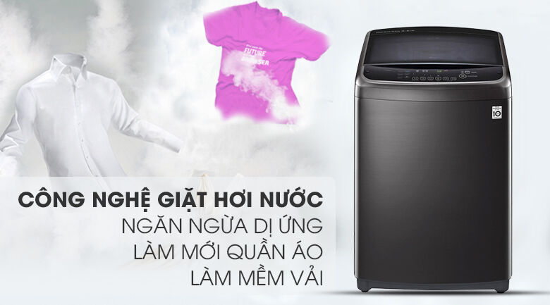 giặt hơi nước - máy giặt lg inverter 22 kg th2722ssak