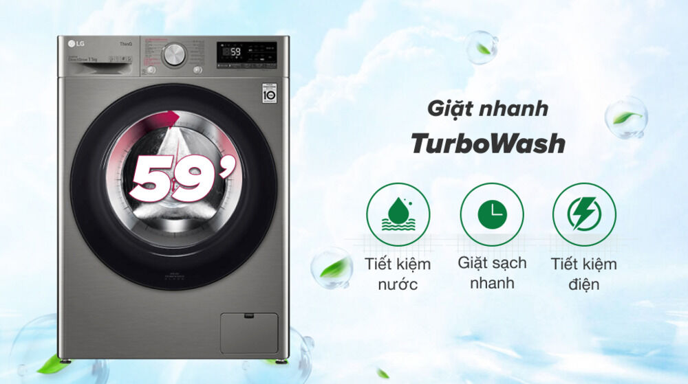 máy giặt lg inverter 11 kg fv1411s4p _ turbowash