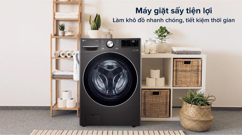 máy giặt sấy lg inverter 15kg f2515rtgb - máy giặt sấy tiện lợi