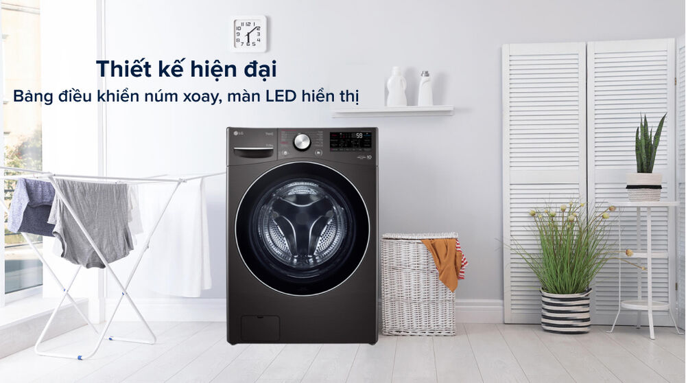 máy giặt sấy lg inverter 15 kg f2515rtgb - tổng quan thiết kế