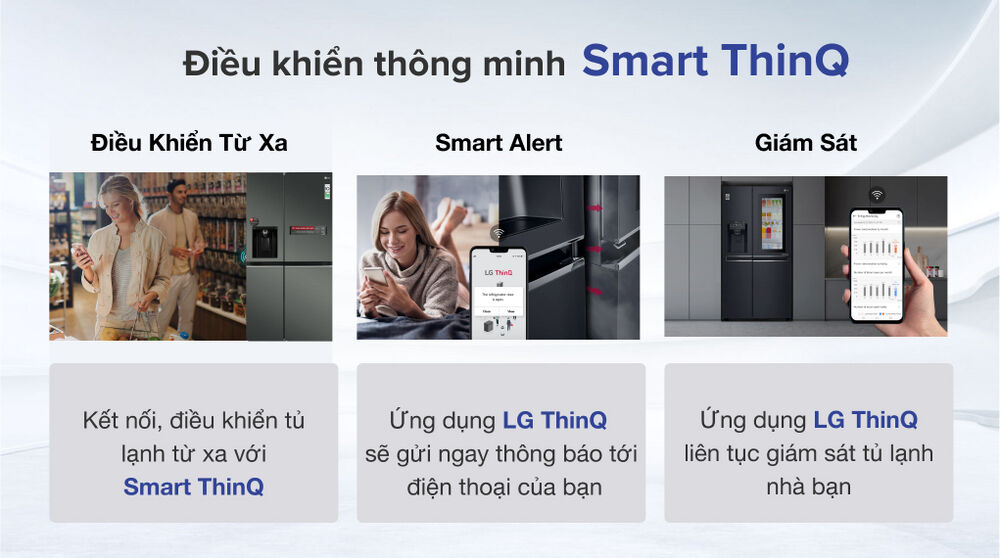 tủ lạnh lg inverter 635 lít gr-d257mc - smart thinq