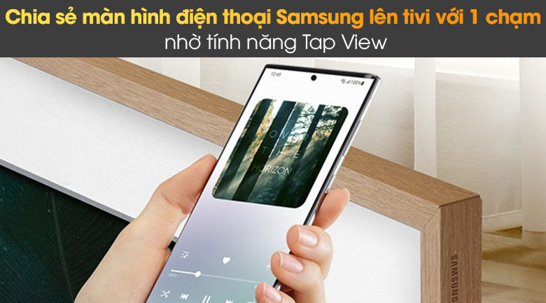 tivi the frame qled 4k samsung qa55ls03a - tap view