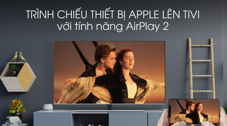 airplay-smart tivi qled samsung 4k 65 inch qa65q70t