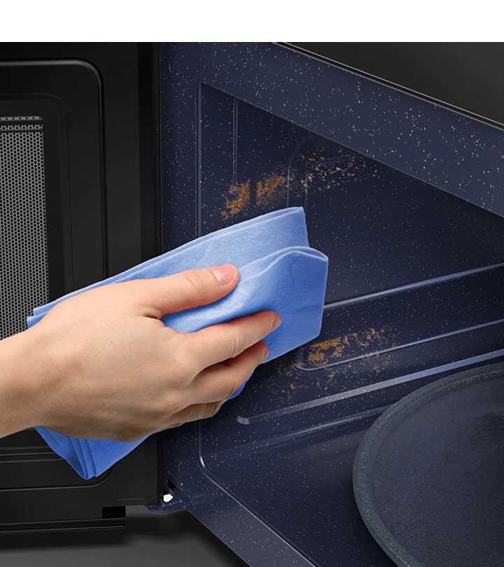 lò vi sóng điện tử có nướng 23l bespoke samsung mg23t5018ce/sv