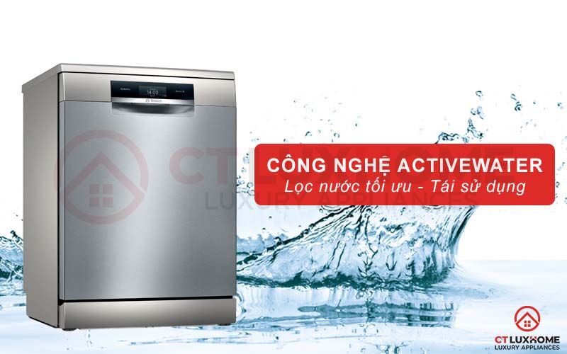 tối ưu lượng nước tiêu thụ với công nghệ active water