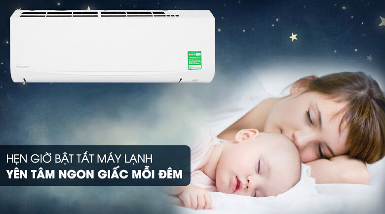 máy lạnh daikin 1.5 hp atf35uv1v - hẹn giờ bật tắt