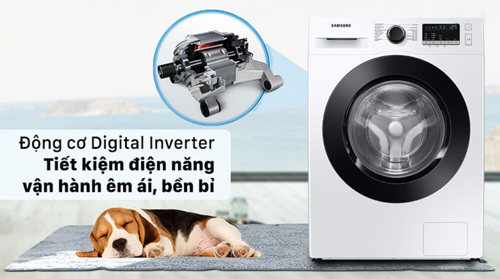 máy giặt samsung inverter 9.5 kg ww95t4040ce/sv - tiết kiệm điện năng vận hành êm ái