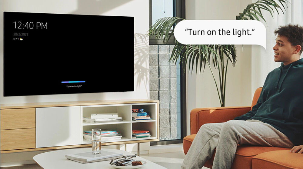 smart tivi neo qled 4k 65 inch samsung qa65qn85b - điều khiển bằng giọng nói