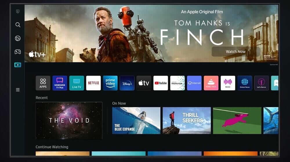 smart tivi samsung 4k 65 inch ua65bu8000 - hệ điều hành