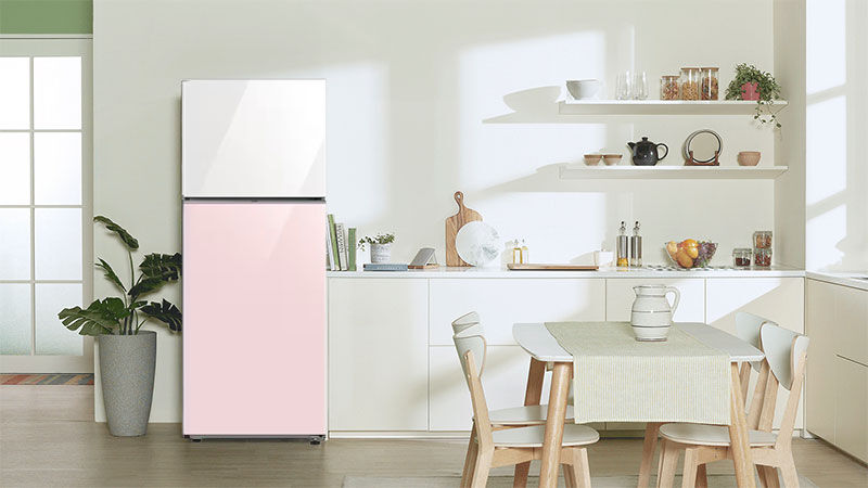 tủ lạnh bespoke samsung inverter 348l rt35cb56448csv