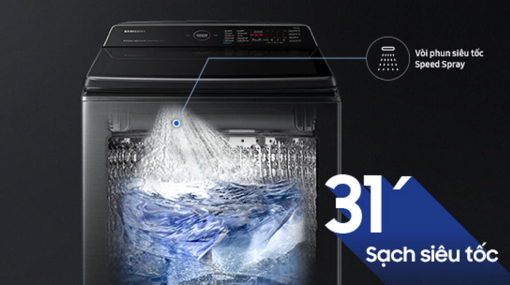 máy giặt samsung inverter 14 kg wa14cg5886bvsv - công nghệ giặt