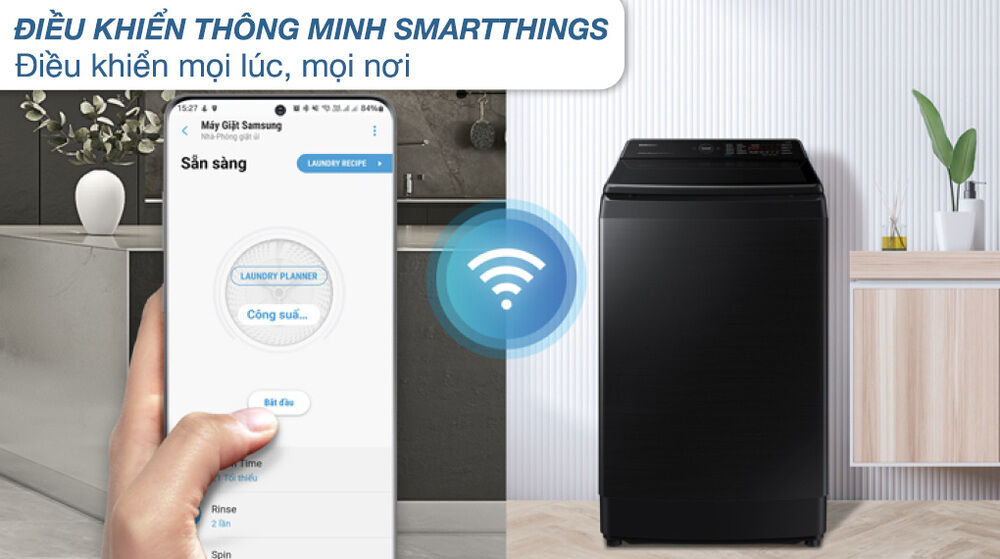 máy giặt samsung inverter 14 kg wa14cg5886bvsv - tiện ích