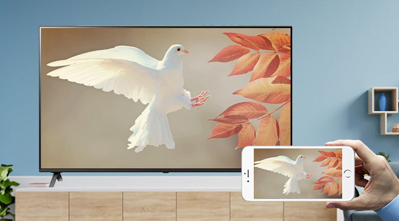 Smart Tivi LG 4K 43 inch 43UP7550PTC - Chia sẻ nội dung từ màn hình điện thoại lên tivi cùng tính năng AirPlay 2 (iPhone) và Screen Mirroring (Android) smart tivi lg 4k 43 inch 43up7550ptc - chia sẻ nội dung từ màn hình điện thoại lên tivi cùng tính năng airplay 2 (iphone) và screen mirroring (android)