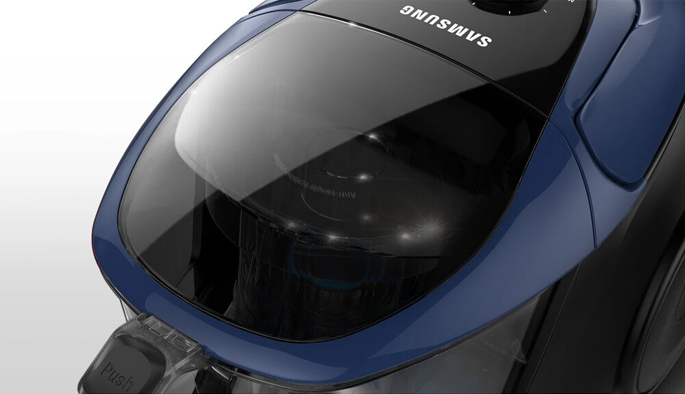 máy hút bụi samsung được trang bị hộp chứa bụi có dung tích 2 lít