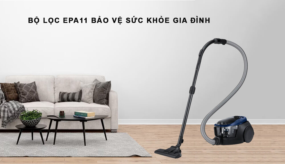 samsung vc18m3110vb/sv được tích hợp bộ lọc epa11