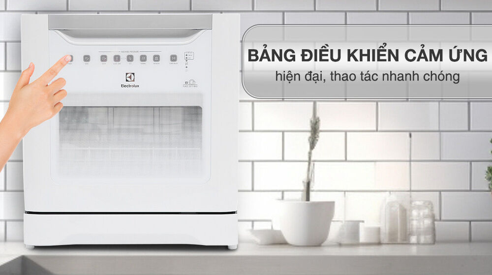bảng điều khiển máy rửa chén mini electrolux esf6010bw