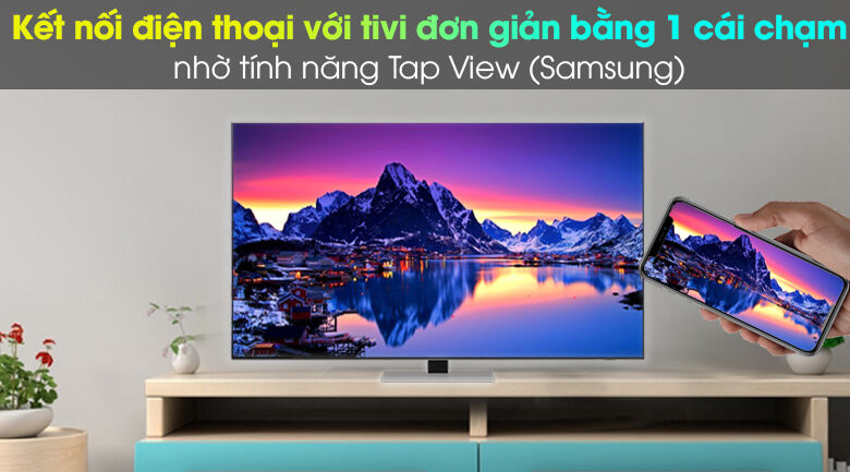 airplay 2 (thiết bị apple) và tap view (samsung) - smart tivi neo qled 4k 65 inch samsung qa65qn85a