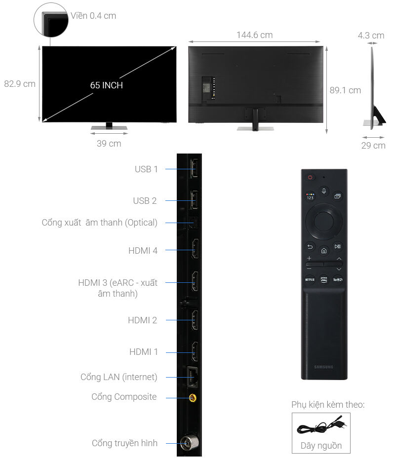 smart tivi neo qled 4k 65 inch samsung qa65qn85a