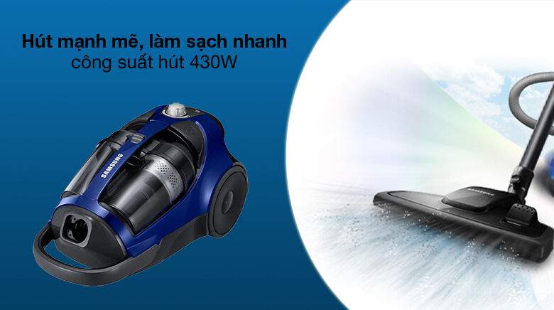 Hút mạnh mẽ - Máy hút bụi Samsung VCC8836V36/XSV hút mạnh mẽ - máy hút bụi samsung vcc8836v36/xsv