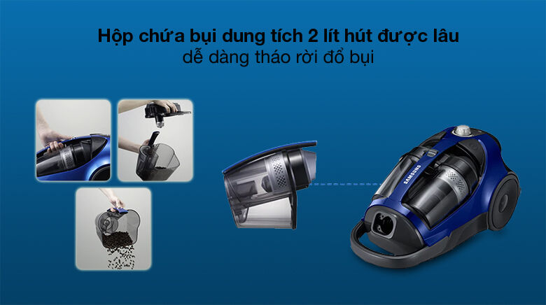 Hộp bụi 2 lít - Máy hút bụi Samsung VCC8836V36/XSV hộp bụi 2 lít - máy hút bụi samsung vcc8836v36/xsv