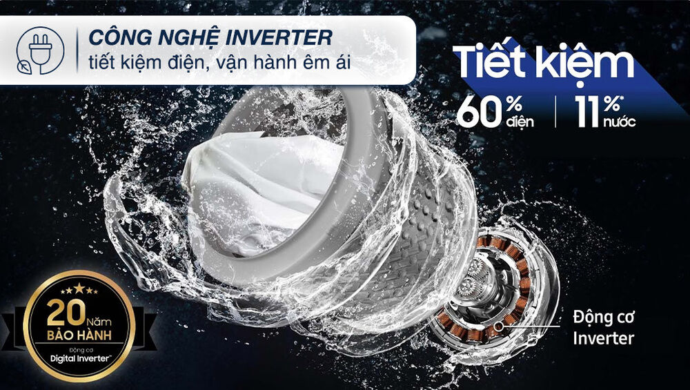 máy giặt sấy samsung bespoke ai inverter giặt 14 kg - sấy 8 kg wd14bb944dgmsv