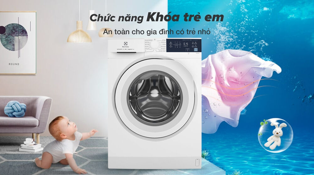 máy giặt electrolux inverter 10 kg ewf1024d3wb - tiện ích