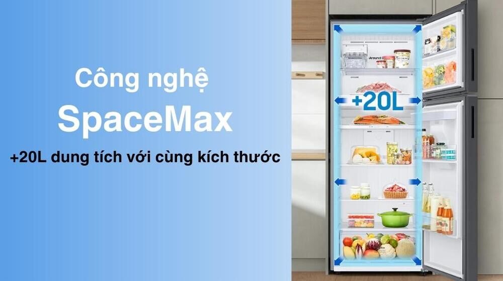 Spacemax Tủ lạnh Samsung Inverter 382 lít RT38CB6784C3SV  spacemax tủ lạnh samsung inverter 382 lít rt38cb6784c3sv