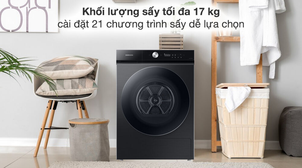 Máy sấy bơm nhiệt Samsung 17 kg DV17B9750CV/SV - Khối lượng sấy - Chương trình hoạt động máy sấy bơm nhiệt samsung 17 kg dv17b9750cv/sv - khối lượng sấy - chương trình hoạt động