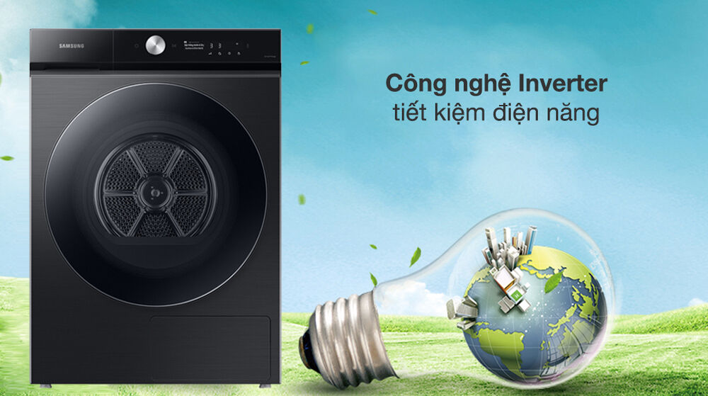 Máy sấy bơm nhiệt Samsung 17 kg DV17B9750CV/SV - Động cơ - Công nghệ tiết kiệm điện máy sấy bơm nhiệt samsung 17 kg dv17b9750cv/sv - động cơ - công nghệ tiết kiệm điện