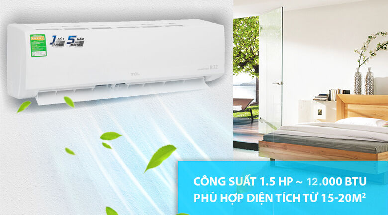 máy lạnh tcl inverter 1.5 hp tac-13csd/xa66 - công suất