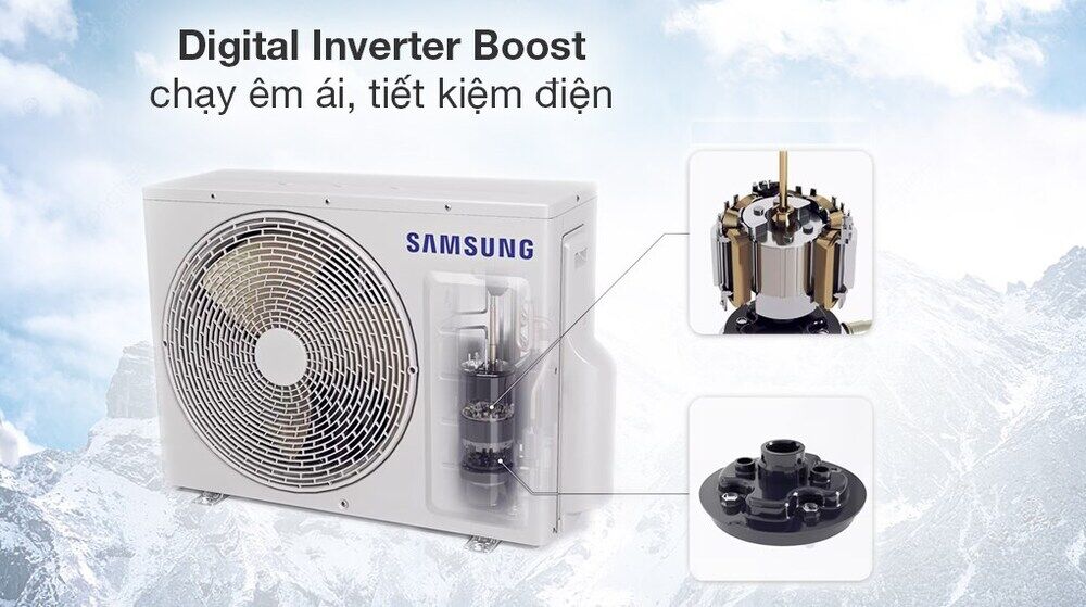 Máy lạnh Samsung Wind-Free Inverter 2.5 HP AR24CYFCAWKNSV - Công nghệ tiết kiệm điện máy lạnh samsung wind-free inverter 2.5 hp ar24cyfcawknsv - công nghệ tiết kiệm điện