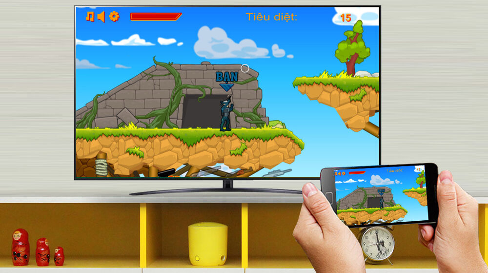 Chiếu màn hình - Smart Tivi NanoCell LG 4K 55 inch 55NANO76SQA chiếu màn hình - smart tivi nanocell lg 4k 55 inch 55nano76sqa