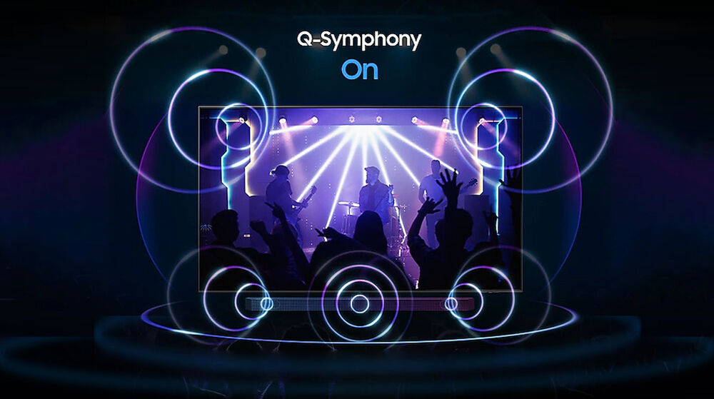 tivi oled samsung 4k 55 inch qa55s90d - công nghệ q-symphony